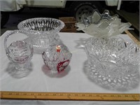 crystal and other glassware