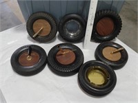 7 tire pen holders and ashtrays