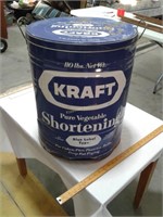 Kraft shortening tin