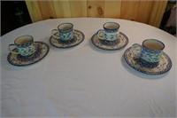 TEMP-TATIONS - 4 CUPS & SAUCERS, OLD WORLD