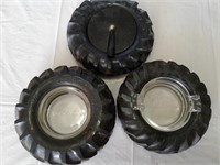 3 tire ashtrays (one is pen holder)