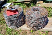 2 ROLLS OF BARBED WIRE