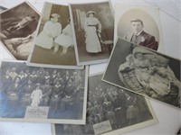 REAL PHOTO POST CARDS LOT OF 7  - People