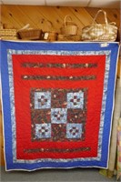CHRISTMAS QUILT 63" X 74"