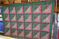 CHRISTMAS QUILT  - 110" X 110"