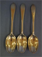 Three George III Scottish sterling silver spoons