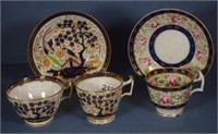 One New Hall Trio and a New Hall cup & saucer