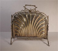 Fenton Brothers silver plated fold away basket