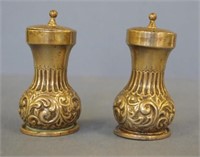 Pair of Victorian sterling silver pepper pots