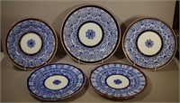 Five various Victorian Royal Worcester plates