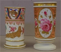 Two Spode bone china spill vases