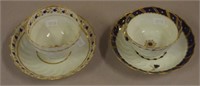 Worcester ribbed tea bowl & saucer