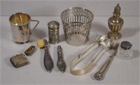 Quantity of assorted silver wares