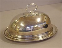 William Hutton & Sons silver plated tray & cover