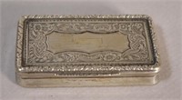 19th century silver snuff box