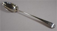 George III sterling silver crested basting spoon