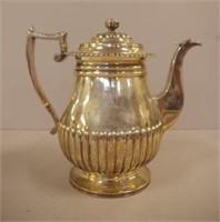 George III Scottish sterling silver coffee pot