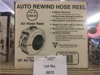 Power Port Auto Rewind Air Hose Reel w/50'