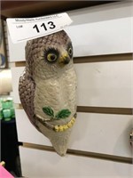 Vintage Owl Wall Pocket