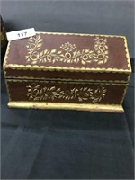 Hinged Wood Hand Painted Box