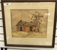 C.R. Granberry Watercolor Of Homestead
