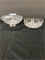 2 Oval Glass Dishes