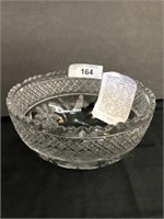 Very Nice Etched Crystal Glass Bowl