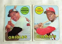 1969 Topps - 2 Card Lot