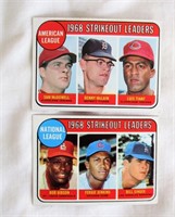 1969 Topps #11 & #12 (Strikeout Leaders)