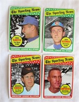 1969 Topps (Sporting News All-Stars) 4 Card Lot