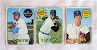1969 Topps - 3 Card Lot