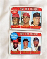 1969 Topps #7 & #8 (ERA Leaders)
