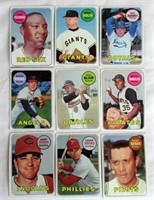 1969 Topps 9 Card Lot
