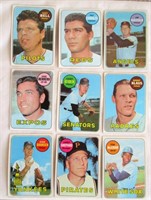 1969 Topps - 9 Card Lot