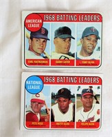 1969 Topps #1 & #2 (Batting Leaders)