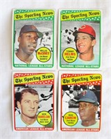 1969 Topps (Sporting News All-Stars) 4 Card Lot