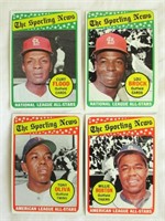 1969 Topps (Sporting News All-Stars) 4 Card Lot