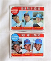 1969 Topps #3 & #4 (RBI Leaders)