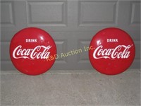 Matched Set of 24" Coke Buttons