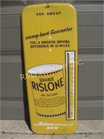 Rislone Painted Tin Thermometer