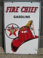 1962 Texaco Fire Chief Porcelain Pump Sign