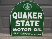 1942 Quaker State Porcelain Sign