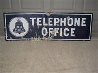 Bell Telephone Office Porcelain Sign