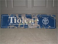 Single Sided Porcelain Tiolene Sign