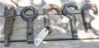 5 Assorted Tow Hooks