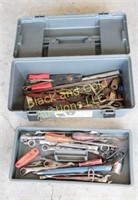 20" Plano Plastic Toolbox w/ Assorted Tools