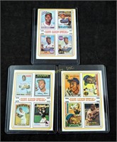 3 Vintage Hank Aaron Collectible Baseball Cards