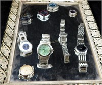 11 Assorted Analog & Digital Vintage Watches Lot