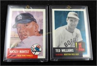 Ted Williams & Mickey Mantle Baseball Cards