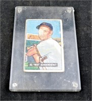 1951 Al Red Schoendist Bowman Baseball Card